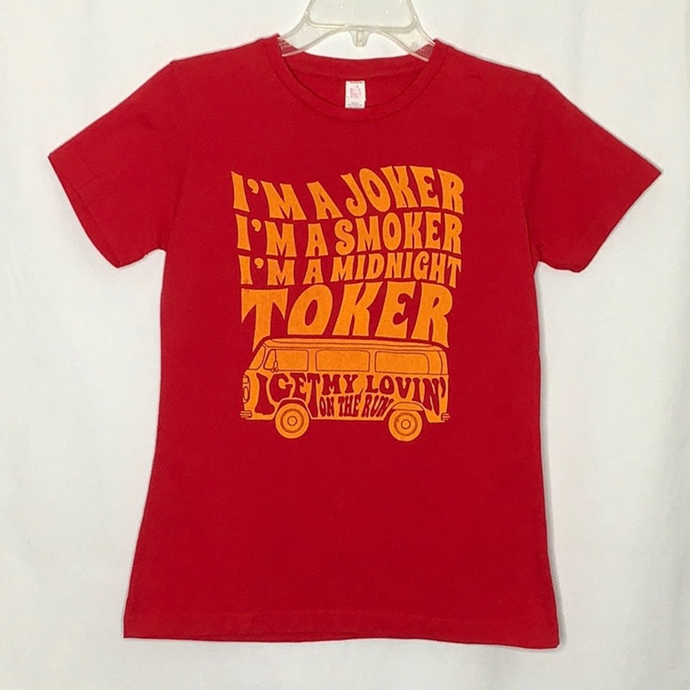 I’m A Joker I’m A Smoker Eagles Volkswagen Bus Van Graphic T-Shirt Size S